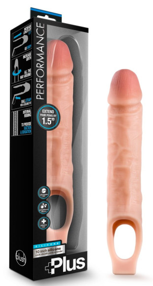 Телесный реалистичный фаллоудлинитель 10 Inch Silicone Cock Sheath Penis Extender - 25,4 см. Телесный реалистичный фаллоудлинитель 10 Inch Silicone Cock Sheath Penis Extender - 25,4 см.