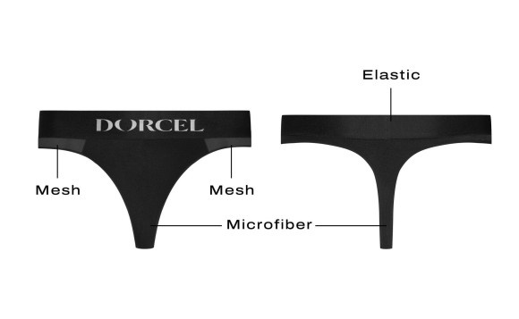 Черные трусики для ношения клиторального стимулятора Panty Lover - size XL Черные трусики для ношения клиторального стимулятора Panty Lover - size XL