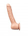 Телесный рельефный фаллоимитатор-реалистик на присоске - 19 см. Телесный рельефный фаллоимитатор-реалистик на присоске - 19 см.