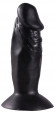 Чёрный анальный фаллос MENZSTUFF TINY HEAD - 13 см.