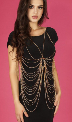 Золотистая цепочка на тело Body Chain Золотистая цепочка на тело Body Chain