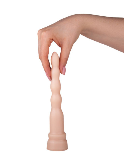 Анальная елочка телесного цвета - 20 см. Анальная елочка телесного цвета - 20 см.