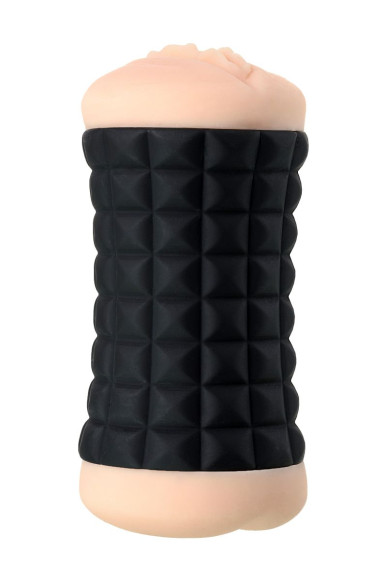 Двухсторонний мастурбатор JOS JANICE в черном цилиндре Двухсторонний мастурбатор JOS JANICE в черном цилиндре