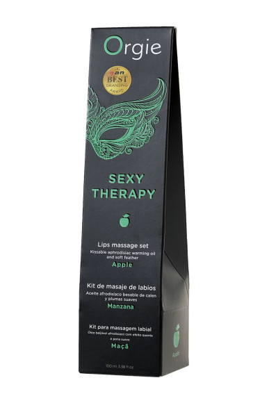 Массажное масло Orgie Lips Massage со вкусом яблока - 100 мл. Массажное масло Orgie Lips Massage со вкусом яблока - 100 мл.