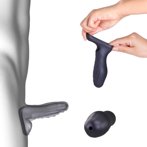 Сливовая силиконовая насадка на пенис с подхватом Manwan Ryzer Сливовая силиконовая насадка на пенис с подхватом Manwan Ryzer