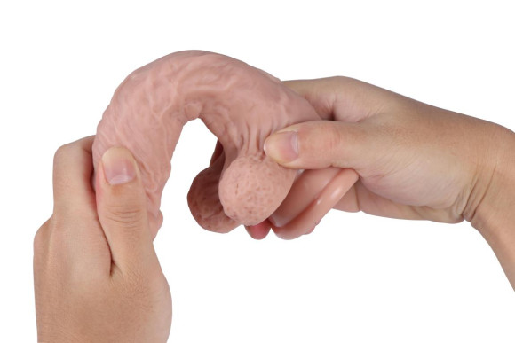 Реалистичный силиконовый фаллоимитатор REAL с мошонкой на присоске - 17 см. Реалистичный силиконовый фаллоимитатор REAL с мошонкой на присоске - 17 см.