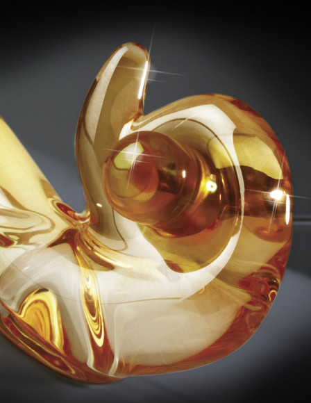 Желтый стеклянный фаллос с вибропулей ICECLES №35 - 18,5 см. Желтый стеклянный фаллос с вибропулей ICECLES №35 - 18,5 см.