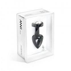 Чёрный анальный плаг Anni R Clover Black T1 с кристаллом в виде цветка - 6 см. Чёрный анальный плаг Anni R Clover Black T1 с кристаллом в виде цветка - 6 см.