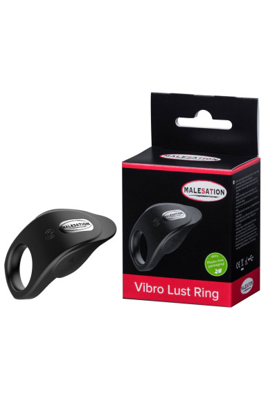 Черное эрекционное виброкольцо Vibro Lust Ring Черное эрекционное виброкольцо Vibro Lust Ring