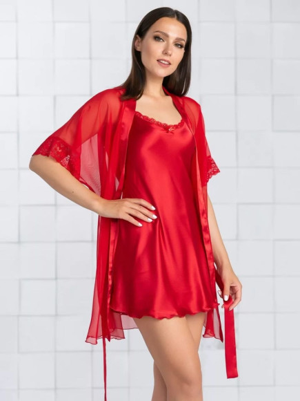 Легкий шифоновый халатик-кимоно Легкий шифоновый халатик-кимоно