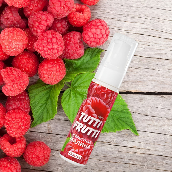 Гель-смазка Tutti-frutti с малиновым вкусом - 30 гр. Гель-смазка Tutti-frutti с малиновым вкусом - 30 гр.