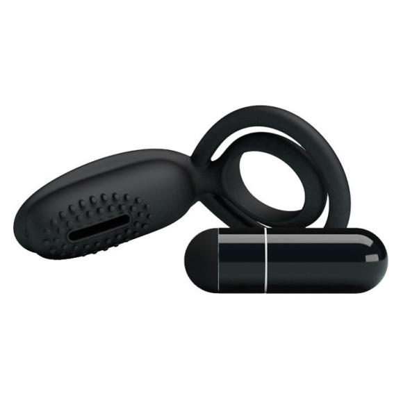 Эрекционное кольцо с клиторальной щеточкой Esther Эрекционное кольцо с клиторальной щеточкой Esther