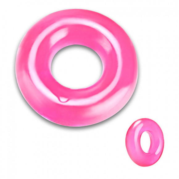Плотное толстое розовое кольцо на пенис Плотное толстое розовое кольцо на пенис