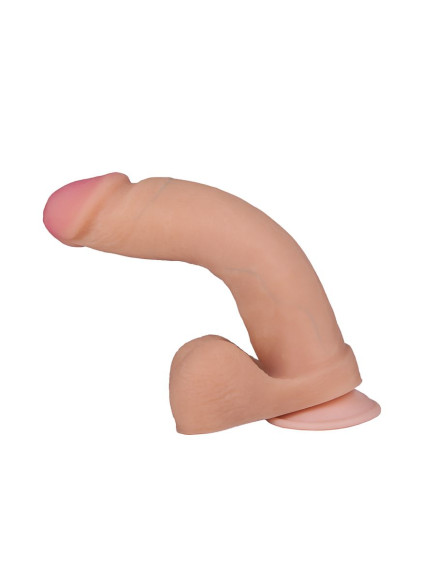 Телесный фаллоимитатор на присоске F&F BEST COCK 8 - 22 см.