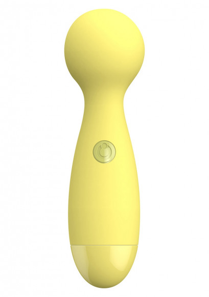 Жёлтый вибромассажер BELLA LARGE WAND MASSAGER - 19 см. Жёлтый вибромассажер BELLA LARGE WAND MASSAGER - 19 см.