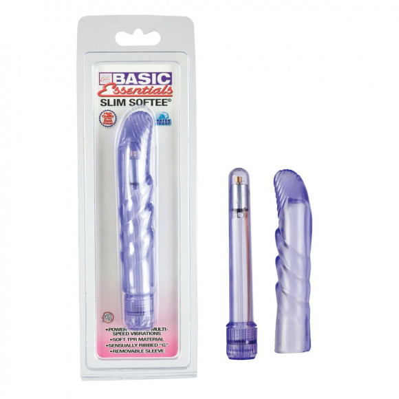 Тонкий массажер точки G Slim Softee - 13,5 см. Тонкий массажер точки G Slim Softee - 13,5 см.