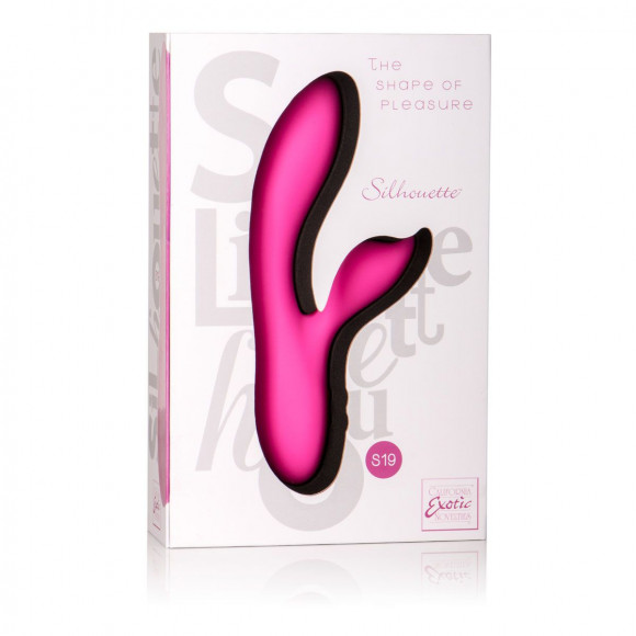 Розовый вибромассажер с лепестком для стимуляции клитора Silhouette S19 Розовый вибромассажер с лепестком для стимуляции клитора Silhouette S19