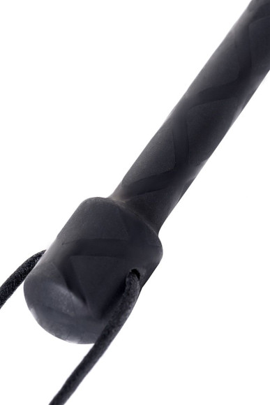 Чёрный стек с фигуркой леопарда на наконечнике - 50 см. Чёрный стек с фигуркой леопарда на наконечнике - 50 см.