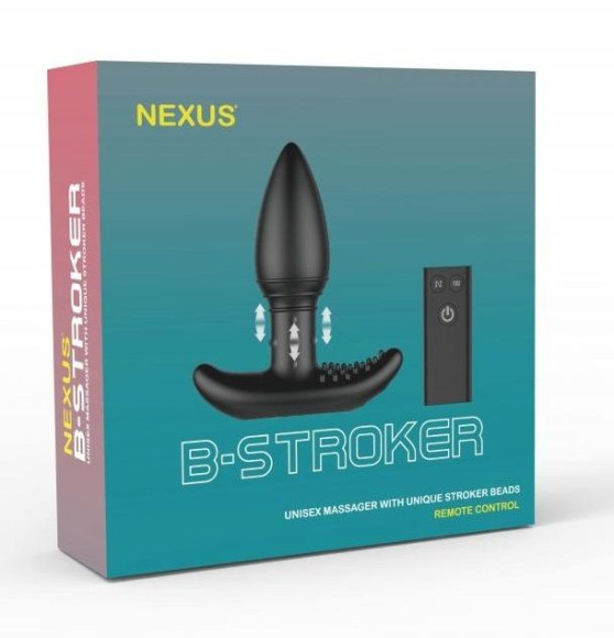 Черная анальная вибропробка Nexus B-Stroker - 13 см. Черная анальная вибропробка Nexus B-Stroker - 13 см.