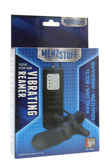 Чёрный вибромассажер для анальной стимуляции MENZSTUFF VIBRATING REAMER WATERPROOF Чёрный вибромассажер для анальной стимуляции MENZSTUFF VIBRATING REAMER WATERPROOF