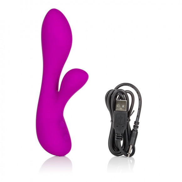 Перезаряжаемый фиолетовый вибромассажер Vr3 - 16,5 см. Перезаряжаемый фиолетовый вибромассажер Vr3 - 16,5 см.
