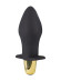 Черная силиконовая анальная пробка с вибрацией - 10,5 см. Черная силиконовая анальная пробка с вибрацией - 10,5 см.