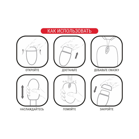 Силиконовый мастурбатор-анус в футляре-яйце