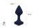 Темно-синяя анальная пробка Exo S - 7,5 см. Темно-синяя анальная пробка Exo S - 7,5 см.