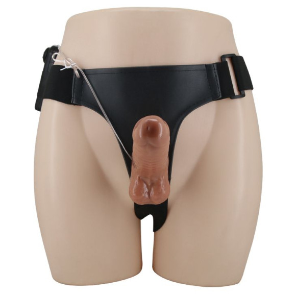 Страпон с вагинальной пробкой и вибрацией Ultra Passionate Harness - 16 см. Страпон с вагинальной пробкой и вибрацией Ultra Passionate Harness - 16 см.