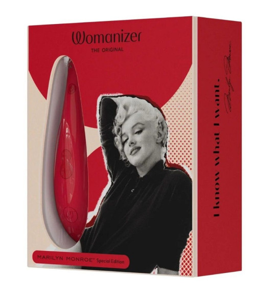 Красный бесконтактный клиторальный стимулятор Womanizer Marilyn Monroe Special Edition Красный бесконтактный клиторальный стимулятор Womanizer Marilyn Monroe Special Edition