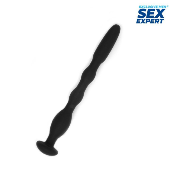 Черный силиконовый уретральный стимулятор - 10 см. Черный силиконовый уретральный стимулятор - 10 см.
