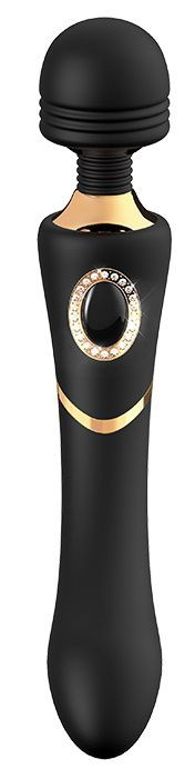 Черный жезловый вибратор MONICA - 24,1 см. Черный жезловый вибратор MONICA - 24,1 см.