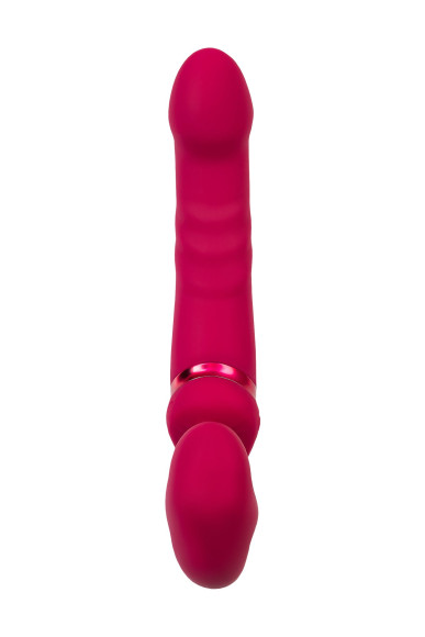 Малиновый безремневой страпон Lapis - 23 см. Малиновый безремневой страпон Lapis - 23 см.