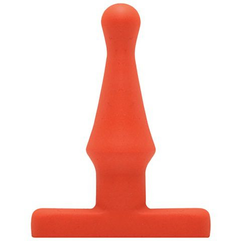 Оранжевая анальная пробка Bum Buddies Tease My Tush - 10 см.