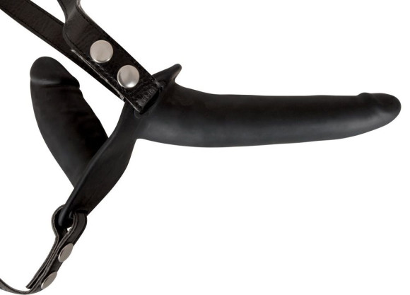 Женский страпон с вагинальной пробкой Double Strap On - 15 см. Женский страпон с вагинальной пробкой Double Strap On - 15 см.