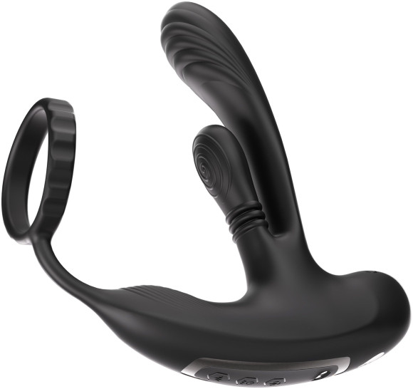 Черный инновационный масcажер простаты Hero с технологией массажа на 360 градусов Черный инновационный масcажер простаты Hero с технологией массажа на 360 градусов