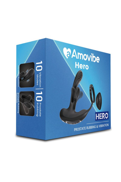 Черный инновационный масcажер простаты Hero с технологией массажа на 360 градусов Черный инновационный масcажер простаты Hero с технологией массажа на 360 градусов
