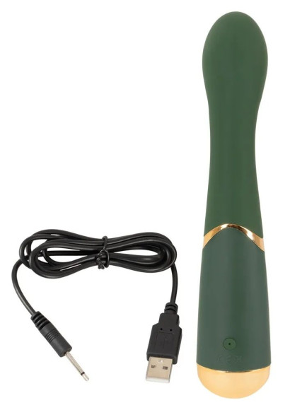 Зеленый стимулятор точки G Luxurious G-Spot Massager - 19,5 см. Зеленый стимулятор точки G Luxurious G-Spot Massager - 19,5 см.