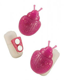 Розовый стимулятор на трусики в форме божьей коровки Розовый стимулятор на трусики в форме божьей коровки