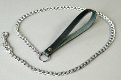 Поводок на кожаной ручке Поводок на кожаной ручке