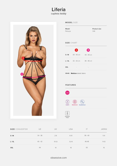 Соблазнительное боди Liferia с цветочным орнаментом Соблазнительное боди Liferia с цветочным орнаментом