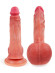 Телесный силиконовый фаллоимитатор на присоске - 23 см. Телесный силиконовый фаллоимитатор на присоске - 23 см.