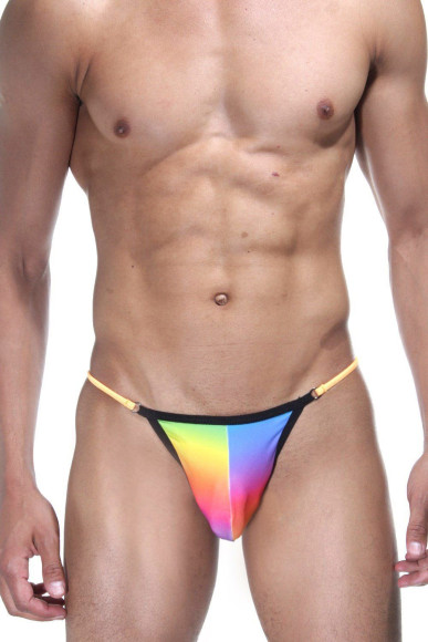 Мужские разноцветные трусы-стринги Don Moris Мужские разноцветные трусы-стринги Don Moris