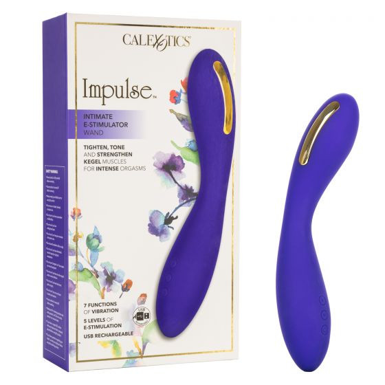Фиолетовый вибратор с электростимуляцией Intimate E-Stimulator Wand - 21,5 см. Фиолетовый вибратор с электростимуляцией Intimate E-Stimulator Wand - 21,5 см.