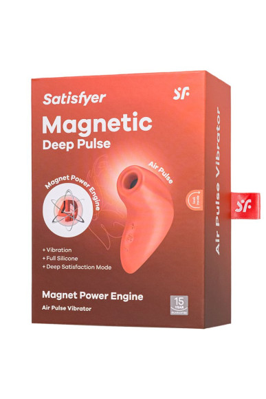 Оранжевый вакуумный стимулятор Magnetic Deep Pulse Оранжевый вакуумный стимулятор Magnetic Deep Pulse