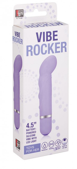 Фиолетовый мини-вибратор с загнутым кончиком NEON VIBE ROCKER PURPLE - 10,2 см. Фиолетовый мини-вибратор с загнутым кончиком NEON VIBE ROCKER PURPLE - 10,2 см.