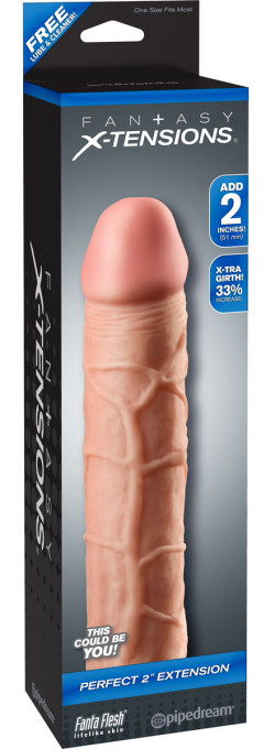 Телесная насадка Fantasy X-tensions Perfect 2 Extension - 20,3 см. Телесная насадка Fantasy X-tensions Perfect 2 Extension - 20,3 см.