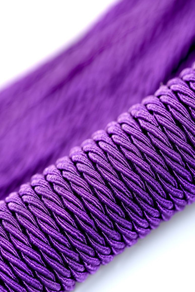 Сиреневый флоггер из веревки Theatre - 48,5 см. Сиреневый флоггер из веревки Theatre - 48,5 см.