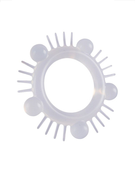 Эластичное эрекционное кольцо с шишечками и шипами Эластичное эрекционное кольцо с шишечками и шипами