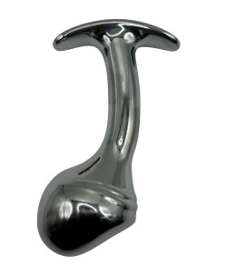 Изогнутая алюминиевая анальная пробка для ношения - 9 см. Изогнутая алюминиевая анальная пробка для ношения - 9 см.